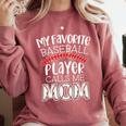 My Favorite Player Calls Me Mom Baseball Mom Comfort Colors Sweatshirt Orchid My Favorite Player Calls Me Mom Baseball Mom Comfort Colors Sweatshirt Orchid