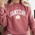 Game Day Baseball Player And Fan Graphic Comfort Colors Sweatshirt Orchid Game Day Baseball Player And Fan Graphic Comfort Colors Sweatshirt Orchid