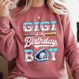 Gigi Of The Birthday Boy Baseball Ice Cream Drip Matching Comfort Colors Sweatshirt Orchid