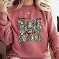 Happy 100th Day Of School Baseball Camo Boys Kids Toddler Comfort Colors Sweatshirt Orchid