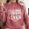 I'm Not Just His Mom I'm His One Fan Proud Baseball Mom Comfort Colors Sweatshirt Orchid