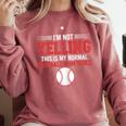 I'm Not Yelling This Is My Normal Baseball Mom Voice Comfort Colors Sweatshirt Orchid I'm Not Yelling This Is My Normal Baseball Mom Voice Comfort Colors Sweatshirt Orchid
