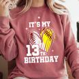 It's My 13th Birthday Baseball Softball Heart 13 Year Old Comfort Colors Sweatshirt Orchid It's My 13th Birthday Baseball Softball Heart 13 Year Old Comfort Colors Sweatshirt Orchid