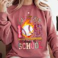 I Just Hit 100 Days Of School Baseball Lovers Fans Boys Kids Comfort Colors Sweatshirt Orchid I Just Hit 100 Days Of School Baseball Lovers Fans Boys Kids Comfort Colors Sweatshirt Orchid