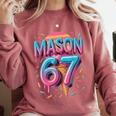 Mason 67 Meme Ice Cream Baseball Drip Comfort Colors Sweatshirt Orchid