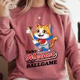 Take Meowt To The Ball Game Tee Slugger Cat Baseball Comfort Colors Sweatshirt Orchid Take Meowt To The Ball Game Tee Slugger Cat Baseball Comfort Colors Sweatshirt Orchid