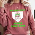 Messy Bun Baseball Mom My Stepchild Works From Home Comfort Colors Sweatshirt Orchid Messy Bun Baseball Mom My Stepchild Works From Home Comfort Colors Sweatshirt Orchid