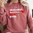 Proudest Baseball Mom Ever Comfort Colors Sweatshirt Orchid
