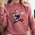 Santa Baseball Six Seven 6 7 Meme Christmas Men Boys Player Comfort Colors Sweatshirt Orchid Santa Baseball Six Seven 6 7 Meme Christmas Men Boys Player Comfort Colors Sweatshirt Orchid
