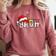 Santa Bruh Baseball Christmas Xmas Meme Pajamas Family Comfort Colors Sweatshirt Orchid Santa Bruh Baseball Christmas Xmas Meme Pajamas Family Comfort Colors Sweatshirt Orchid