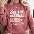 Senior Baseball Mom Class Of 2024 Baseball Player Son 2024 Comfort Colors Sweatshirt Orchid