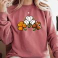 Shamrock Baseball Basketball Football St Patricks Day Comfort Colors Sweatshirt Orchid Shamrock Baseball Basketball Football St Patricks Day Comfort Colors Sweatshirt Orchid