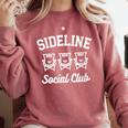 Sideline Social Club Baseball Mom 2024 Mother's Day Comfort Colors Sweatshirt Orchid