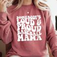 Somebody's Loud & Proud Baseball Mom Softball Baseball Lover Comfort Colors Sweatshirt Orchid Somebody's Loud & Proud Baseball Mom Softball Baseball Lover Comfort Colors Sweatshirt Orchid