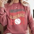 Somebody's Loudmouth Baseball Mom Baseball Comfort Colors Sweatshirt Orchid Somebody's Loudmouth Baseball Mom Baseball Comfort Colors Sweatshirt Orchid