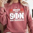 Sorry My Son Has Baseball Baseball Mom Comfort Colors Sweatshirt Orchid Sorry My Son Has Baseball Baseball Mom Comfort Colors Sweatshirt Orchid