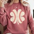 StPatrick’s Day Irish Shenanigans Baseball Fan Shamrock Tee Comfort Colors Sweatshirt Orchid
