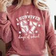 I Survived 67 Days Of School Baseball Six Seven Teacher Comfort Colors Sweatshirt Orchid I Survived 67 Days Of School Baseball Six Seven Teacher Comfort Colors Sweatshirt Orchid