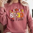 I Survived 6733 Days Baseball Football Softball 100 Days Comfort Colors Sweatshirt Orchid I Survived 6733 Days Baseball Football Softball 100 Days Comfort Colors Sweatshirt Orchid