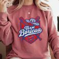 Team Boricua Puerto Rico Baseball Coqui Frog Pava Hat Fan Comfort Colors Sweatshirt Orchid Team Boricua Puerto Rico Baseball Coqui Frog Pava Hat Fan Comfort Colors Sweatshirt Orchid