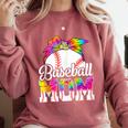 Tie Dye Baseball Mom Baseball Mama Sport Mother's Day Comfort Colors Sweatshirt Orchid Tie Dye Baseball Mom Baseball Mama Sport Mother's Day Comfort Colors Sweatshirt Orchid