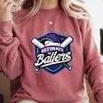 Ultimate Ballers Baseball Comfort Colors Sweatshirt Orchid Ultimate Ballers Baseball Comfort Colors Sweatshirt Orchid