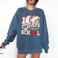 100 Days Of School Baseball 100th Day Of School Kids Teacher Comfort Colors Sweatshirt Blue Jean 100 Days Of School Baseball 100th Day Of School Kids Teacher Comfort Colors Sweatshirt Blue Jean