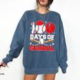 100 Days Of School Baseball Boys Kids Students Comfort Colors Sweatshirt Blue Jean 100 Days Of School Baseball Boys Kids Students Comfort Colors Sweatshirt Blue Jean