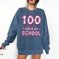 100 Days Of School Baseball Ice Cream Drip 100th Day Boys Comfort Colors Sweatshirt Blue Jean