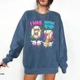 I Was 6 Now I'm 7 Baseball Drip 67 Birthday Boy 7th Birthday Comfort Colors Sweatshirt Blue Jean