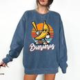 Bananas Baseball Sunset Retro Fruit Sports Boys Kids Men Premium Tri-Blend Comfort Colors Sweatshirt Blue Jean Bananas Baseball Sunset Retro Fruit Sports Boys Kids Men Premium Tri-Blend Comfort Colors Sweatshirt Blue Jean