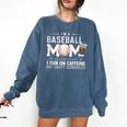 Baseball Mom Caffeine Fueled Game Day Essential Comfort Colors Sweatshirt Blue Jean Baseball Mom Caffeine Fueled Game Day Essential Comfort Colors Sweatshirt Blue Jean