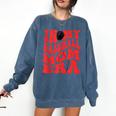 In My Baseball Mom Era Red Comfort Colors Sweatshirt Blue Jean In My Baseball Mom Era Red Comfort Colors Sweatshirt Blue Jean