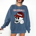 Baseball Mom Skull Sports Skeleton Comfort Colors Sweatshirt Blue Jean Baseball Mom Skull Sports Skeleton Comfort Colors Sweatshirt Blue Jean