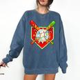 Christmas Baseball Ice Cream Drip Men Women Kids Comfort Colors Sweatshirt Blue Jean Christmas Baseball Ice Cream Drip Men Women Kids Comfort Colors Sweatshirt Blue Jean