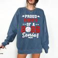 Class Of 2026 Senior Year Baseball Poppy 2026 Graduate Comfort Colors Sweatshirt Blue Jean