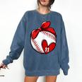 Custom Baseball Mom Number 11 Heart For Mom Mommy Comfort Colors Sweatshirt Blue Jean Custom Baseball Mom Number 11 Heart For Mom Mommy Comfort Colors Sweatshirt Blue Jean