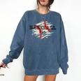 Distressed Baseball Mom Comfort Colors Sweatshirt Blue Jean Distressed Baseball Mom Comfort Colors Sweatshirt Blue Jean
