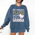 My Favorite Player Calls Me Granna Baseball Leopard Comfort Colors Sweatshirt Blue Jean My Favorite Player Calls Me Granna Baseball Leopard Comfort Colors Sweatshirt Blue Jean