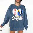 Proud Ball Mom Volleyball Baseball Mom Heart Comfort Colors Sweatshirt Blue Jean Proud Ball Mom Volleyball Baseball Mom Heart Comfort Colors Sweatshirt Blue Jean