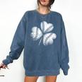 Shamrock Irish Green St Patrick's Baseball Softball Comfort Colors Sweatshirt Blue Jean Shamrock Irish Green St Patrick's Baseball Softball Comfort Colors Sweatshirt Blue Jean