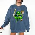 Shamrock Lucky Clover Baseball Patricks Day Family Matching Comfort Colors Sweatshirt Blue Jean Shamrock Lucky Clover Baseball Patricks Day Family Matching Comfort Colors Sweatshirt Blue Jean