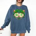 Six Seven 67 Meme Baseball Coquette Bow St Patrick's Day Comfort Colors Sweatshirt Blue Jean Six Seven 67 Meme Baseball Coquette Bow St Patrick's Day Comfort Colors Sweatshirt Blue Jean