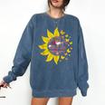 I Have Three Titles Baseball Mom Nurse And Caring Wife Mama Comfort Colors Sweatshirt Blue Jean