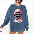 Valentine Baseball Catcher Mask Ice Cream Drip Tee For Boys Comfort Colors Sweatshirt Blue Jean Valentine Baseball Catcher Mask Ice Cream Drip Tee For Boys Comfort Colors Sweatshirt Blue Jean