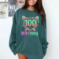100 Days Of School Baseball Ice Cream Drip 100th Day Player Comfort Colors Sweatshirt Chalky Mint