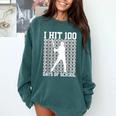 100 Days Of School Boys Kids 100th Day Balls For Baseball Comfort Colors Sweatshirt Chalky Mint