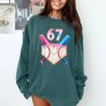 6 7 Baseball Dripping Six Seven Gen Alpha Slang Comfort Colors Sweatshirt Chalky Mint 6 7 Baseball Dripping Six Seven Gen Alpha Slang Comfort Colors Sweatshirt Chalky Mint