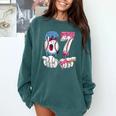 Baseball 67 Ice Cream Drip Six Seven Boys Girls Meme Comfort Colors Sweatshirt Chalky Mint