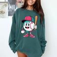 Baseball Drip Boys Ice Cream Youth Comfort Colors Sweatshirt Chalky Mint Baseball Drip Boys Ice Cream Youth Comfort Colors Sweatshirt Chalky Mint